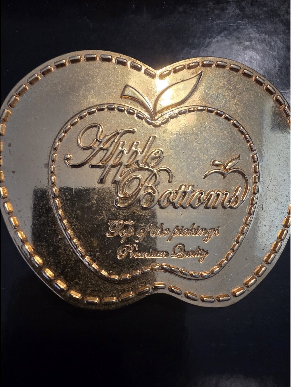 RARE Vintage Apple Bottom Belt Buckle